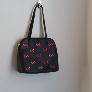 Minnie Mouse Love And Kisses Purse Elegant Multicolor Bow Women's Shoulder Bag